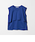 【WEB限定 Wardrobe DAILY MINIMAL】フリルレイヤード ノースリーブカットソー 接触冷感 吸水速乾