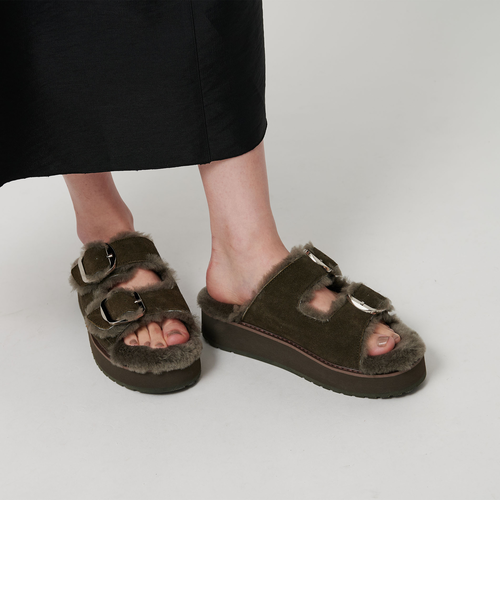 別注】＜EMU Australia＞ムートン バックル サンダル