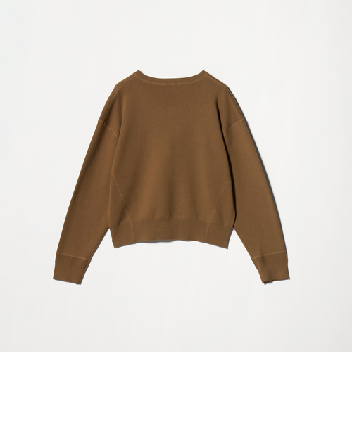 UNITED ARROWS　ソフトスムース Vネック ニット　レッド ソフトコットン Vネック スムース ニットプルオーバー