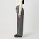 リボンベルト ワイドデニムパンツ