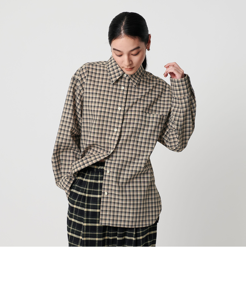 ポリエステルウール ローンチェックシャツ｜ビューティー＆ユース