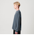 コットン カシミヤ ブレンド ロングスリーブ Tシャツ