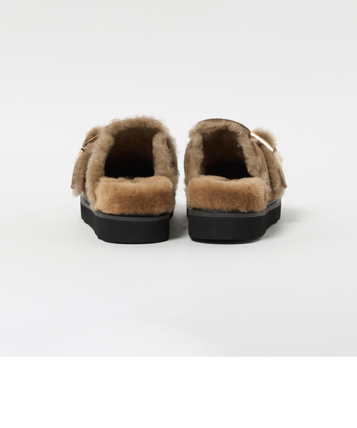 MOHI＞スエード ビッグベルト ボストンサンダル｜ビューティー