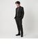 リサイクル ポリエステル 1プリーツ テーパード パンツ セットアップ対応 ウォッシャブル