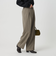 ポリエステルブレンド バックゴムストレートパンツ