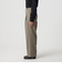 ポリエステルブレンド バックゴムストレートパンツ