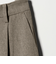 ポリエステルブレンド バックゴムストレートパンツ