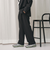 ポリエステルブレンド バックゴムストレートパンツ