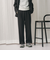 ポリエステルブレンド バックゴムストレートパンツ