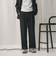 ポリエステルブレンド バックゴムストレートパンツ