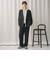 ポリエステルブレンド バックゴムストレートパンツ