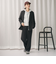 ポリエステルブレンド バックゴムストレートパンツ