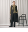 ポリエステルブレンド バックゴムストレートパンツ