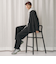 ポリエステルブレンド バックゴムストレートパンツ