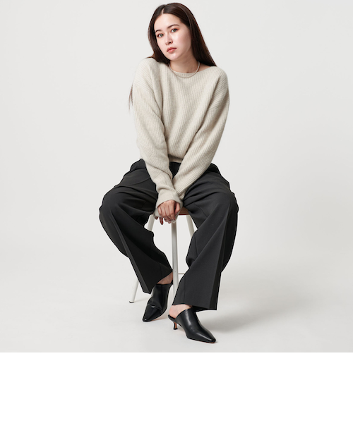 レザーライク ポインテッド ミュール｜ビューティー＆ユース