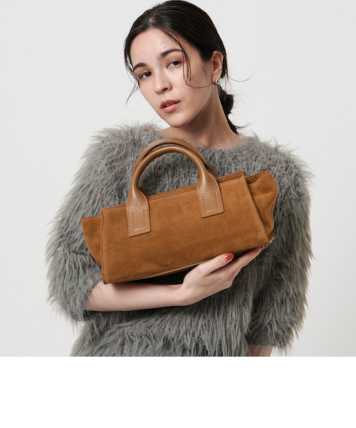 ELYSIR＞スエード ロングスクエア トートバッグ｜ビューティー＆ユース