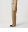 コットンレーヨンサテン ドローストワイドパンツ