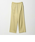 コットンレーヨンサテン ドローストワイドパンツ