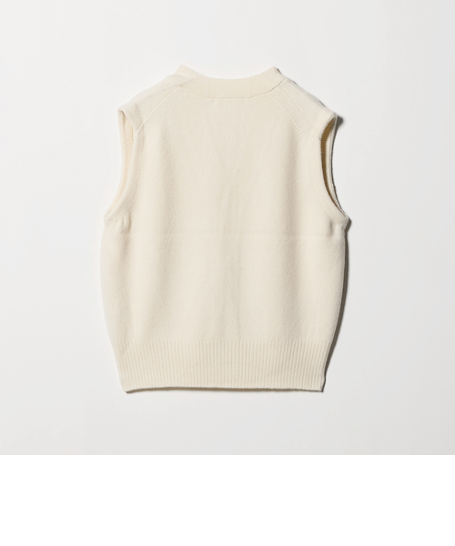 ウールカシミヤアクアニットベスト　BEAUTY&YOUTH ウールカシミヤ アクア ニットベスト