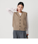 ウールカシミヤブレンド アクア ニットベスト