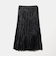 ポリエステル チンツプリーツ スカート