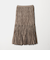 ポリエステル チンツプリーツ スカート
