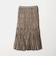 ポリエステル チンツプリーツ スカート