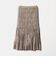 ポリエステル チンツプリーツ スカート