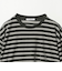 ポリエステルコットン ベロアボーダー ロングスリーブTシャツ