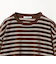 ポリエステルコットン ベロアボーダー ロングスリーブTシャツ