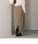 【WEB限定 Wardrobe DAILY MINIMAL】ダブルクロス カーブスカート ウォッシャブル