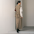 【WEB限定 Wardrobe DAILY MINIMAL】ダブルクロス カーブスカート ウォッシャブル