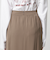 【WEB限定 Wardrobe DAILY MINIMAL】ダブルクロス カーブスカート ウォッシャブル