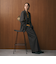 【WEB限定 Wardrobe DAILY MINIMAL】ウールライク メランジダブルジャケット ウォッシャブル