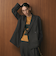 【WEB限定 Wardrobe DAILY MINIMAL】ウールライク メランジダブルジャケット ウォッシャブル