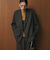 【WEB限定 Wardrobe DAILY MINIMAL】ウールライク メランジダブルジャケット ウォッシャブル