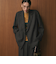 【WEB限定 Wardrobe DAILY MINIMAL】ウールライク メランジダブルジャケット ウォッシャブル