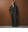 【WEB限定 Wardrobe DAILY MINIMAL】ウールライク メランジダブルジャケット ウォッシャブル