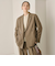 【WEB限定 Wardrobe DAILY MINIMAL】ウールライク メランジダブルジャケット ウォッシャブル