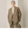 【WEB限定 Wardrobe DAILY MINIMAL】ウールライク メランジダブルジャケット ウォッシャブル