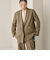 【WEB限定 Wardrobe DAILY MINIMAL】ウールライク メランジダブルジャケット ウォッシャブル