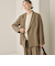 【WEB限定 Wardrobe DAILY MINIMAL】ウールライク メランジダブルジャケット ウォッシャブル