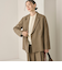 【WEB限定 Wardrobe DAILY MINIMAL】ウールライク メランジダブルジャケット ウォッシャブル