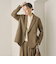 【WEB限定 Wardrobe DAILY MINIMAL】ウールライク メランジダブルジャケット ウォッシャブル
