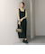 【WEB限定 Wardrobe DAILY MINIMAL】ウールライクメランジ スクエアネックワンピース ウォッシャブル