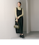 【WEB限定 Wardrobe DAILY MINIMAL】ウールライクメランジ スクエアネックワンピース ウォッシャブル
