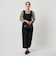 【WEB限定 Wardrobe DAILY MINIMAL】ウールライクメランジ スクエアネックワンピース ウォッシャブル