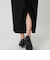 【WEB限定 Wardrobe DAILY MINIMAL】ウールライクメランジ スクエアネックワンピース ウォッシャブル