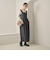 【WEB限定 Wardrobe DAILY MINIMAL】ウールライクメランジ スクエアネックワンピース ウォッシャブル