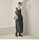 【WEB限定 Wardrobe DAILY MINIMAL】ウールライクメランジ スクエアネックワンピース ウォッシャブル